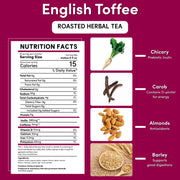Teeccino English Toffee Roasted Herbal Tea Herbal Tea