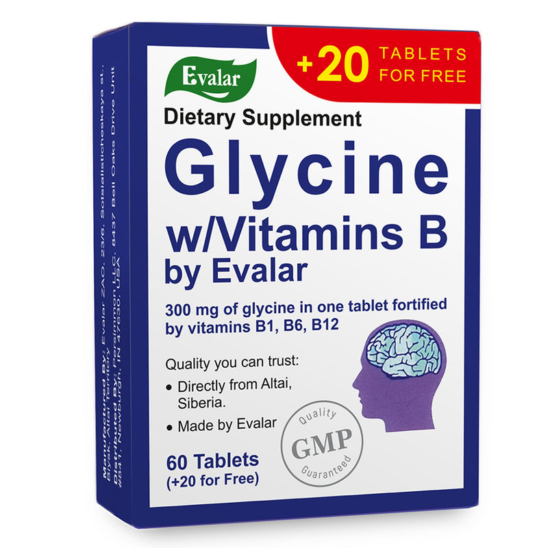 SiberianGreen.com Glycine Forte Evalar 60 Tabs Herbs
