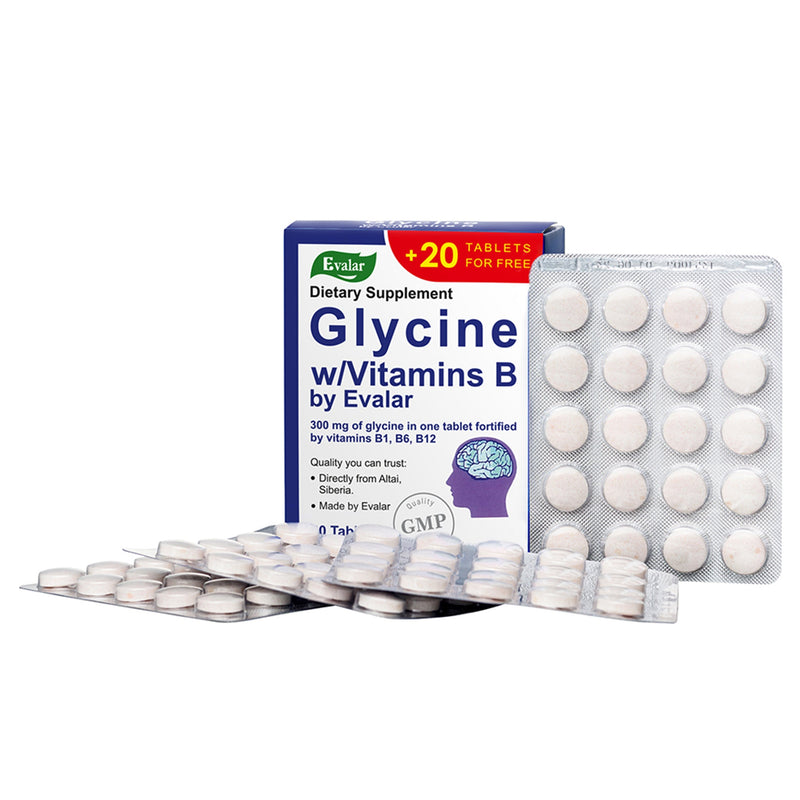 SiberianGreen.com Glycine Forte Evalar 60 Tabs Herbs
