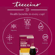 Teeccino Hazelnut Roasted Herbal Tea Herbal Tea Brown 25 tea bags,10 tea bags,50 tagless tea bags