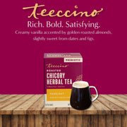 Teeccino Hazelnut Roasted Herbal Tea Herbal Tea Brown 25 tea bags,10 tea bags,50 tagless tea bags