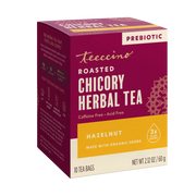 Teeccino Hazelnut Roasted Herbal Tea Herbal Tea Brown 25 tea bags,10 tea bags,50 tagless tea bags