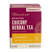 Teeccino Hazelnut Roasted Herbal Tea Herbal Tea Brown 25 tea bags,10 tea bags,50 tagless tea bags