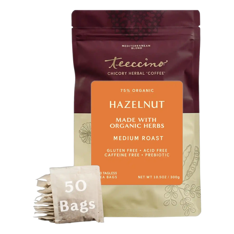 Teeccino Hazelnut Roasted Herbal Tea Herbal Tea