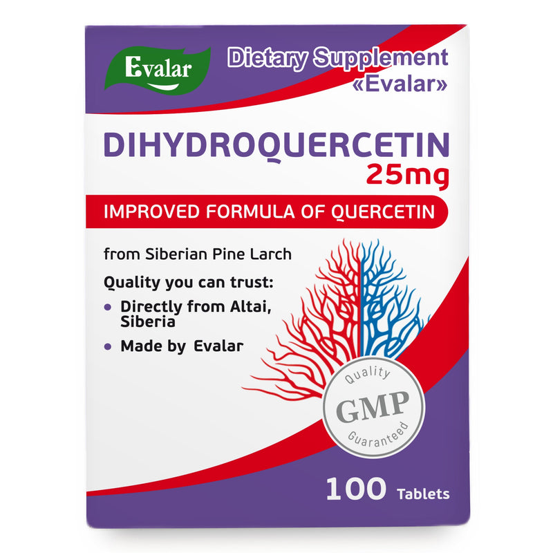 SiberianGreen.com Siberian Pine Larch by Evalar Dihydro Quercetin 100 Tabs Herbs