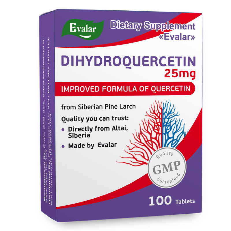 SiberianGreen.com Siberian Pine Larch by Evalar Dihydro Quercetin 100 Tabs Herbs