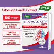 SiberianGreen.com Siberian Pine Larch by Evalar Dihydro Quercetin 100 Tabs Herbs