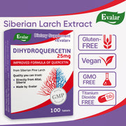 SiberianGreen.com Siberian Pine Larch by Evalar Dihydro Quercetin 100 Tabs Herbs
