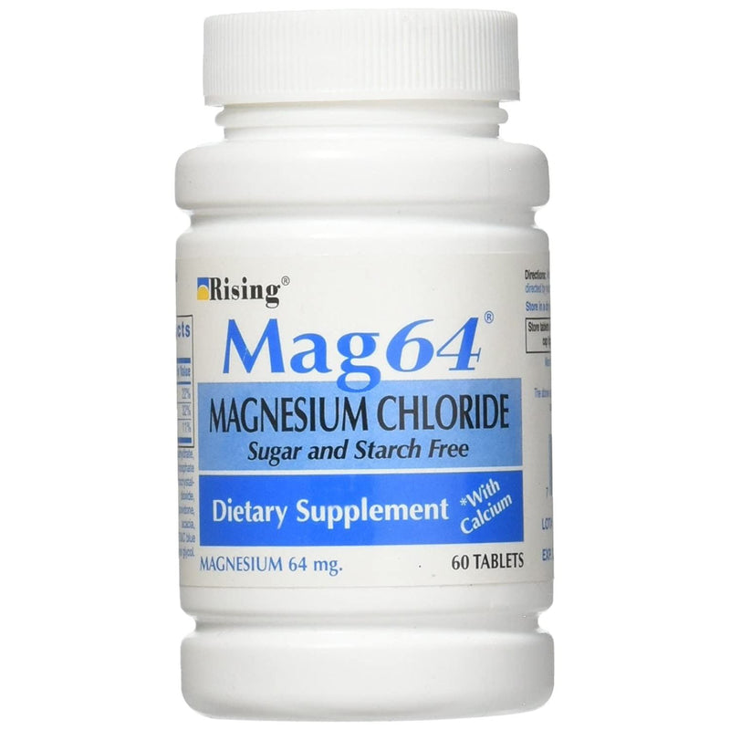 Rising Rising Mag64 Magnesium Chloride With Calcium Tablets Vitamins & Supplements
