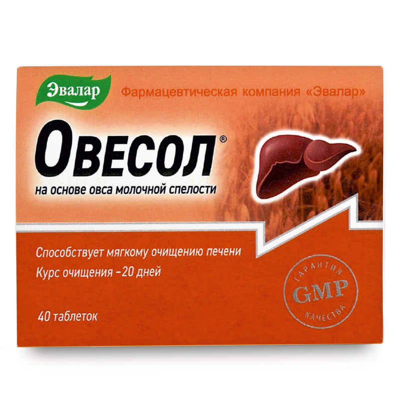 SiberianGreen.com Oat Extract with Herbs by Evalar Ovesol 40 Tabs Herbs