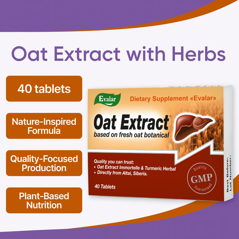 SiberianGreen.com Oat Extract with Herbs by Evalar Ovesol 40 Tabs Herbs