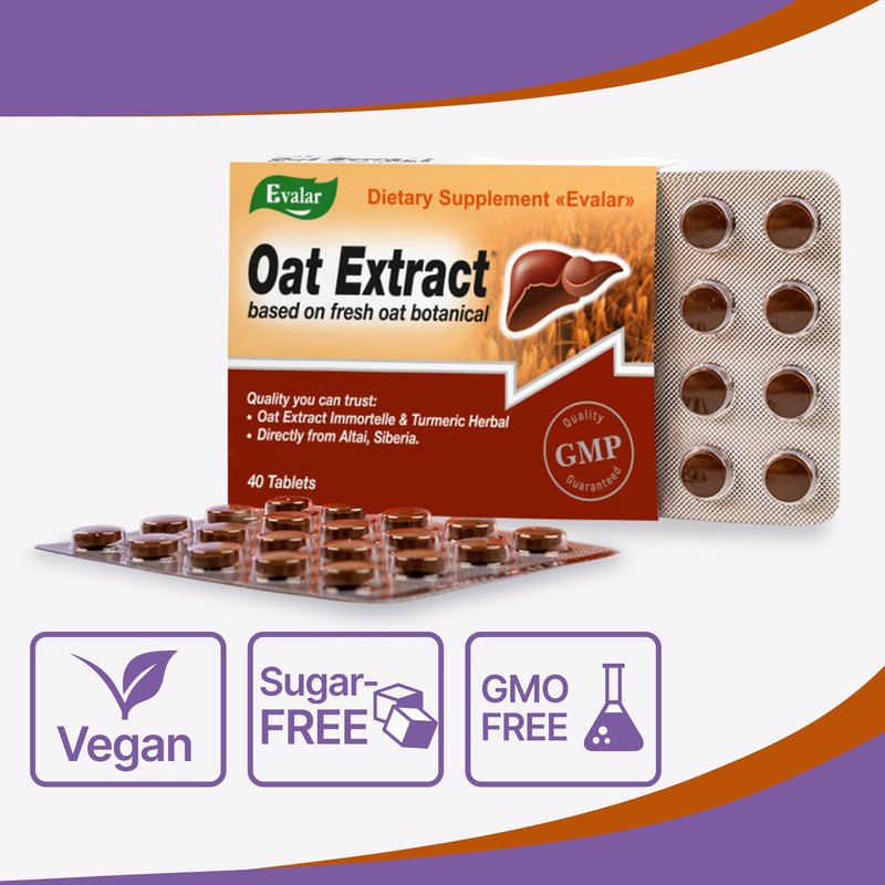 SiberianGreen.com Oat Extract with Herbs by Evalar Ovesol 40 Tabs Herbs