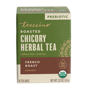 Teeccino French Roast Roasted Herbal Tea Herbal Tea Dark Olive Green 25 tea bags,10 tea bags,50 tagless tea bags