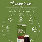 Teeccino French Roast Roasted Herbal Tea Herbal Tea Olive Drab 25 tea bags,10 tea bags,50 tagless tea bags