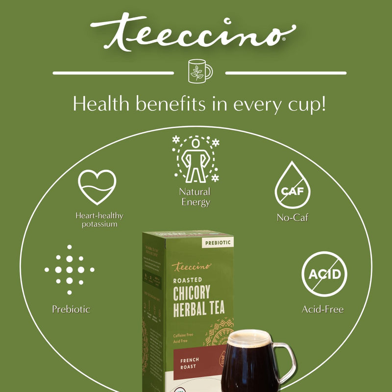 Teeccino French Roast Roasted Herbal Tea Herbal Tea