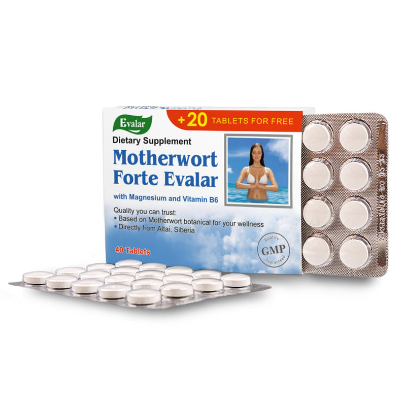 SiberianGreen.com Motherwort Forte Herb with Vitamins by Evalar 40 Tabs Herbs