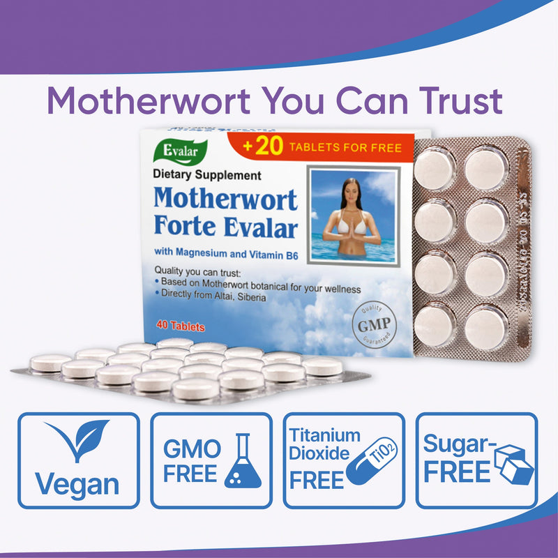 SiberianGreen.com Motherwort Forte Herb with Vitamins by Evalar 40 Tabs Herbs
