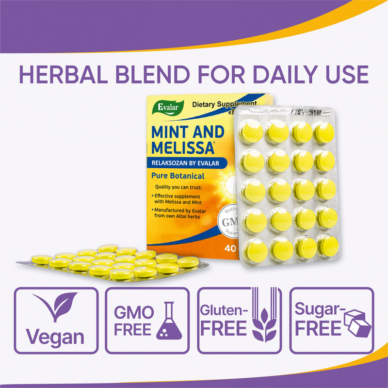 SiberianGreen.com Mint Melissa Herbs by Evalar 40 Tabs Herbs