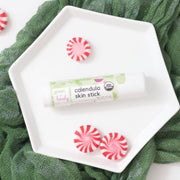 Green + Lovely Peppermint Calendula Skin Stick - Organic Lotion Moisture Stick - Travel Size