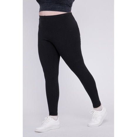 Plus Premium Cotton Full Length Leggings