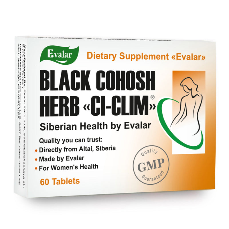 SiberianGreen.com Black Cohosh Herbal Extract by Evalar Ci-Klim 60 Tabs Herbs