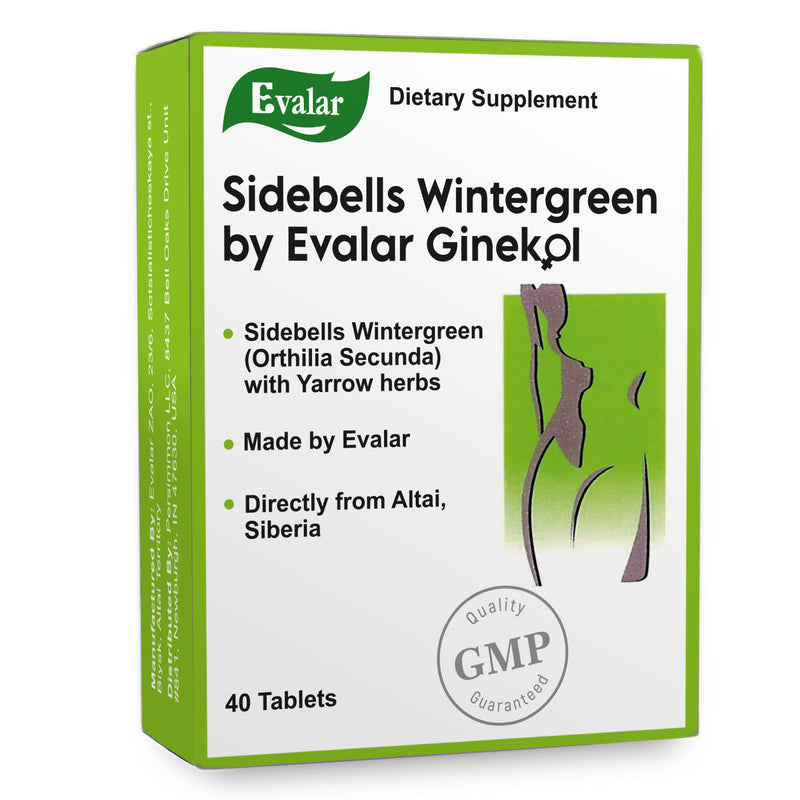 SiberianGreen.com Orthilia Secunda Sidebells Wintergreen Yarrow by Evalar 40 Tabs Herbs