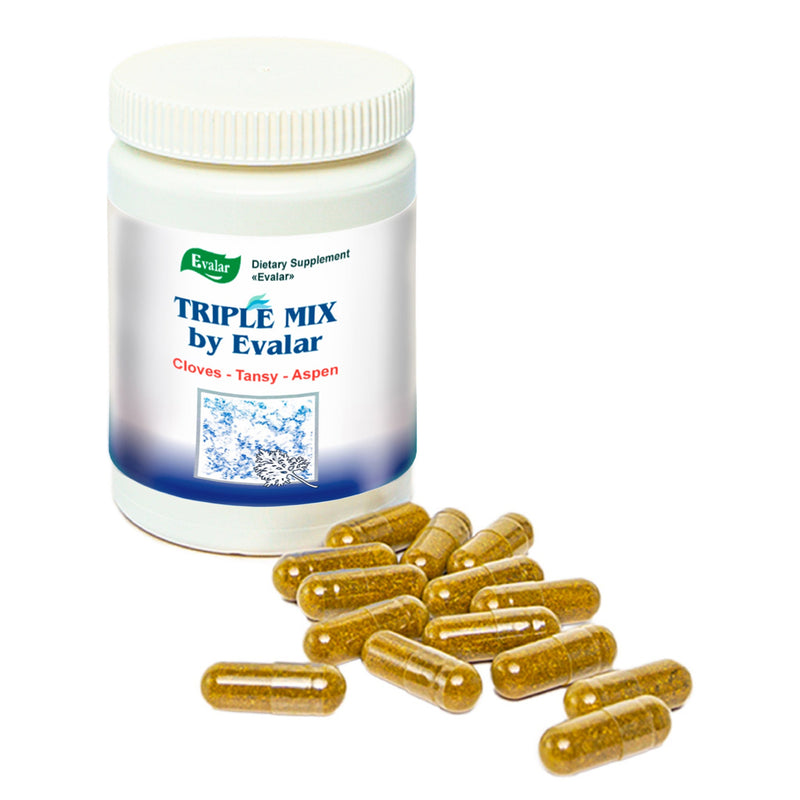 SiberianGreen.com Cloves, Tansy & Aspen Herbal Mix – Evalar 40 Capsules Herbs
