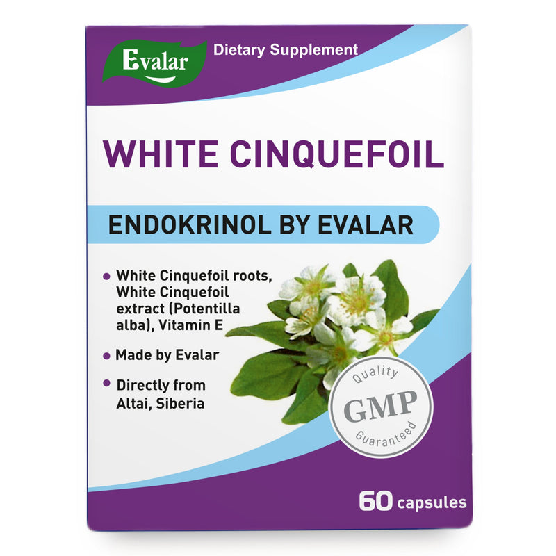 SiberianGreen.com White Cinquefoil Herb by Evalar 60 Caps Herbs