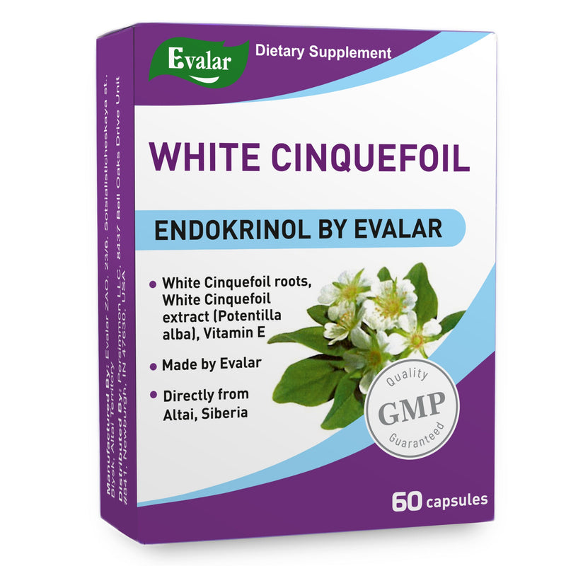 SiberianGreen.com White Cinquefoil Herb by Evalar 60 Caps Herbs