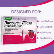SiberianGreen.com Dioscorea Villosa Wild Yam Red Clover by Evalar Ateroklefit Herb 30 Caps Herbs