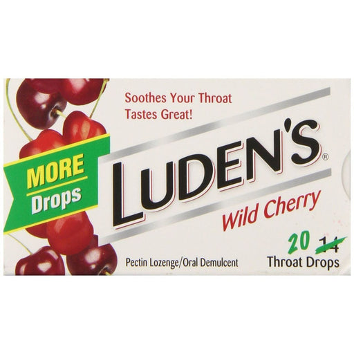 Luden's Luden's Throat Drops, Wild Cherry, 20 Drops Health & Beauty