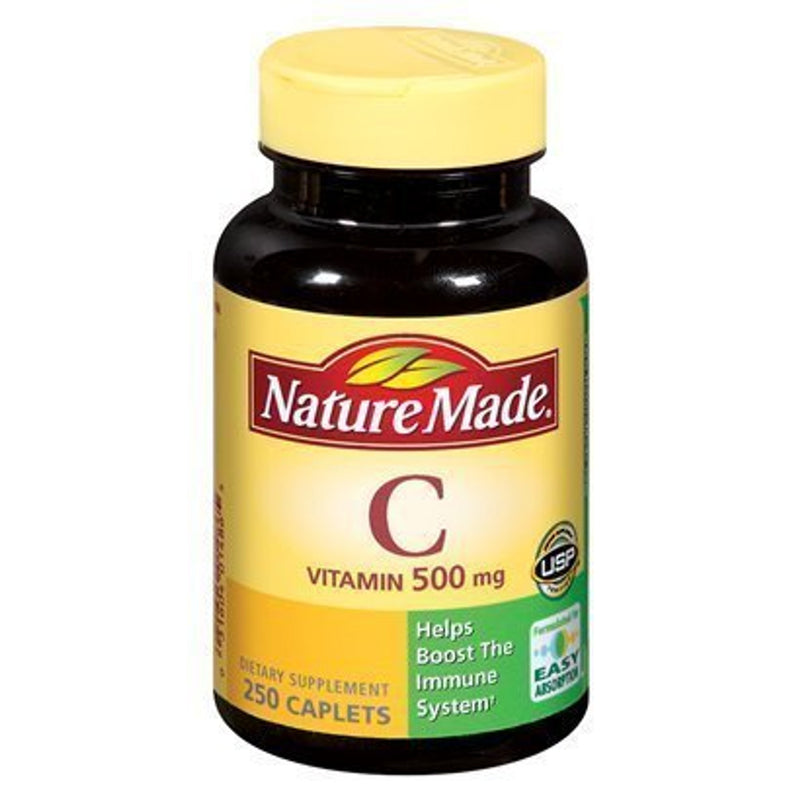 Nature Made Nature Made Vitamin C 500 Mg Tablets, 250 Count, For Immune Support, Gluten Free Vitamins & Supplements
