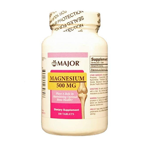 Major Magnesium Oxide Tb 500 Mg 100 Health & Beauty