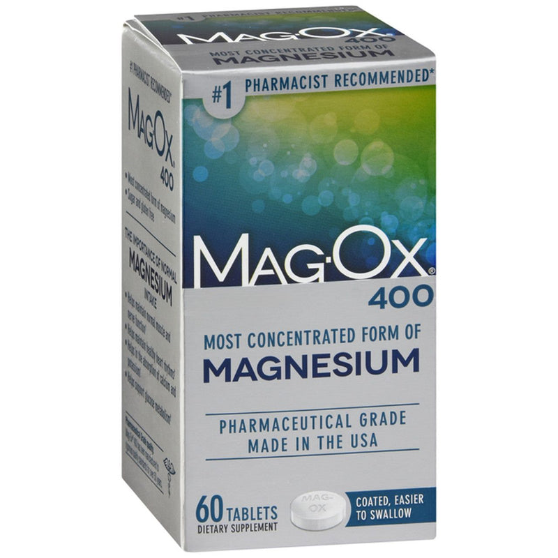 Mag-Ox Mag-Ox 400 Magnesium Supplement – High Potency 400mg, 60 Tablets Vitamins & Supplements