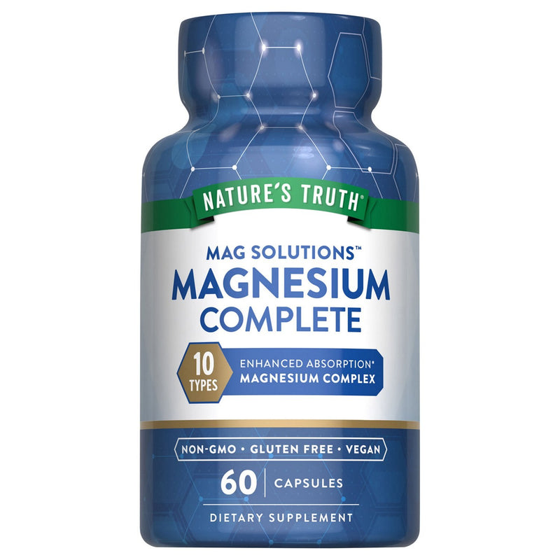 Nature's Truth Magnesium Complex Supplement 10 Forms 60 Capsules