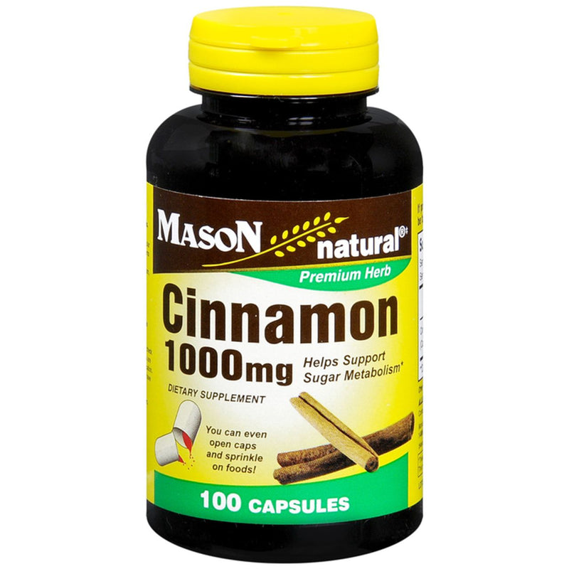 Mason Natural Mason Cinnamon 1000 Mg 100 Ct Vitamins & Supplements