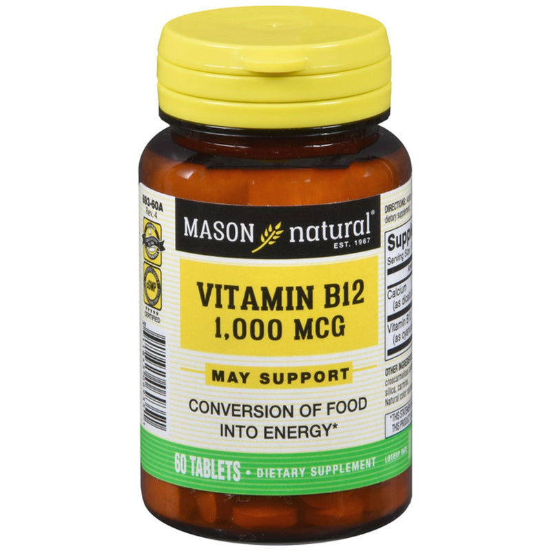 Mason Natural Mason Natural 1000 Mcg B-12  60 Tablets Vitamins & Supplements
