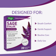 SiberianGreen.com Sage Salvia officinalis Herb by Evalar Dissolvable 20 Tabs Herbs