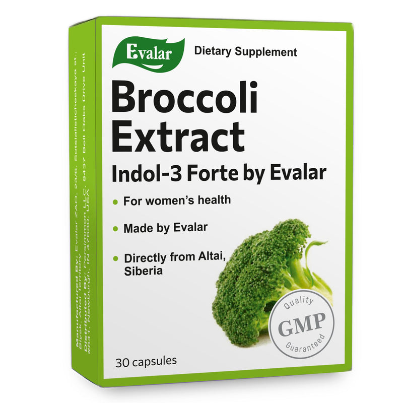 SiberianGreen.com Evalar Broccoli Indol-3 Extract – 30 Capsules Herbs