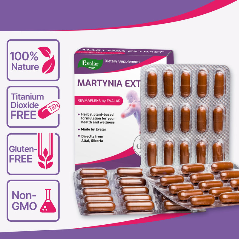 SiberianGreen.com Devil’s-claw Evalar Martynia Extract of Devil’s Claw Herb 60 Capsules Herbs