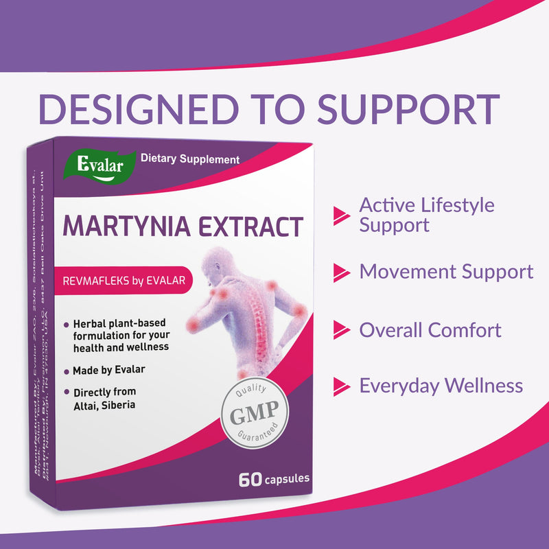 SiberianGreen.com Devil’s-claw Evalar Martynia Extract of Devil’s Claw Herb 60 Capsules Herbs