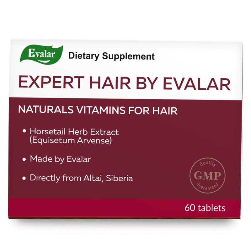 SiberianGreen.com Expert Hair Horsetail Herb Equisetum Arvense Extract by Evalar 60 Tabs Herbs