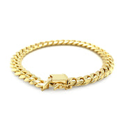 Bids.com 8.25mm 14k Yellow Gold Classic Miami Cuban Solid Bracelet Bracelets