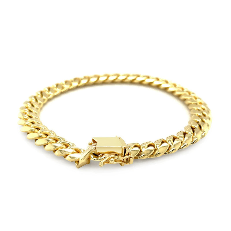 Bids.com 8.25mm 14k Yellow Gold Classic Miami Cuban Solid Bracelet Bracelets