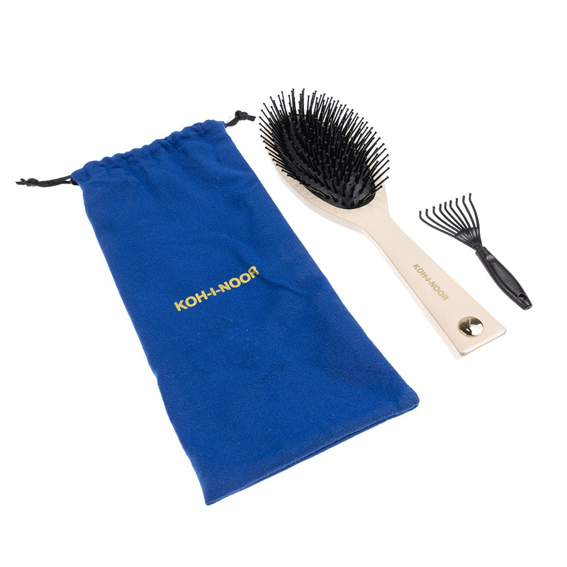 Pastel Synthetic Pin Brush - Biodegradable Acetate for Thick & Coarse Hair