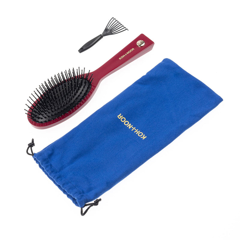 Pastel Synthetic Pin Brush - Biodegradable Acetate for Thick & Coarse Hair