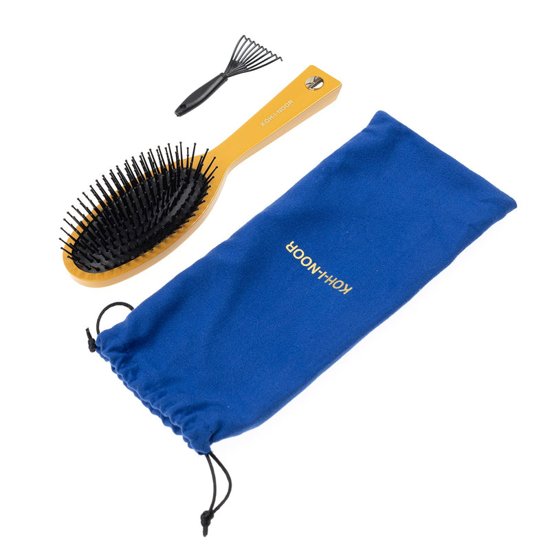 Pastel Synthetic Pin Brush - Biodegradable Acetate for Thick & Coarse Hair