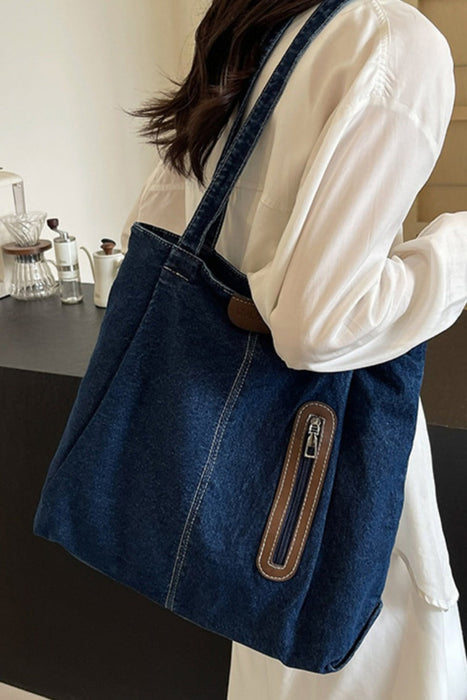 Medium Denim Tote Bag