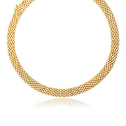 Bids.com 14k Yellow Gold Flexible Panther 9.0mm Line Necklace Necklaces