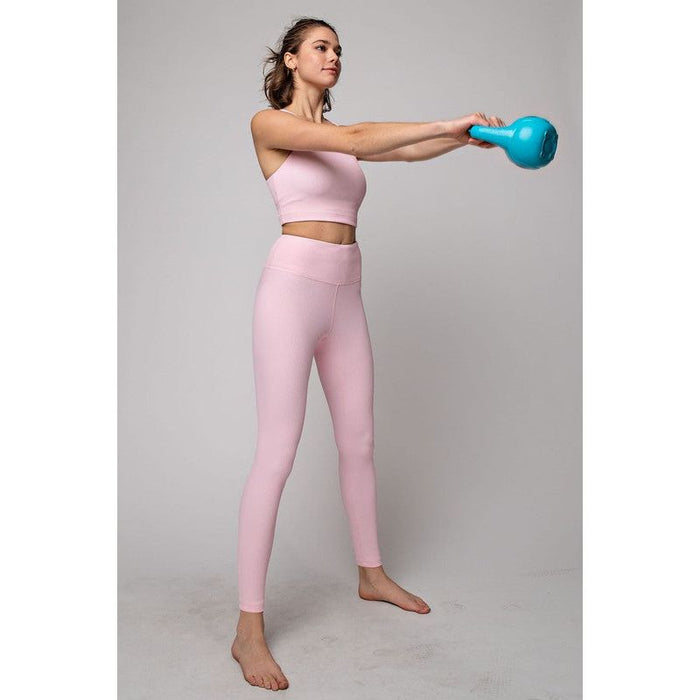 Nylon Rib Yoga Leggings